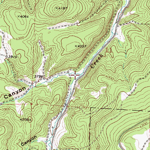 Topographic Map of Davidson Canyon, OR