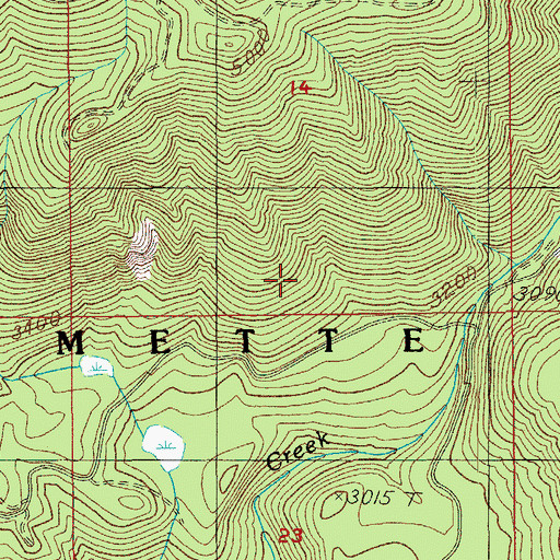 Topographic Map of Dead Mountain Trail, OR