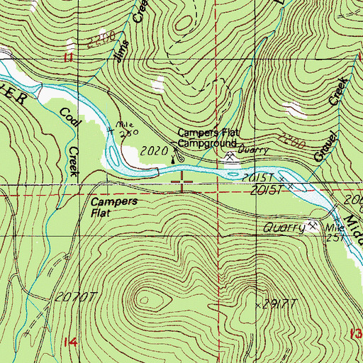 Topographic Map of Deadhorse Creek, OR