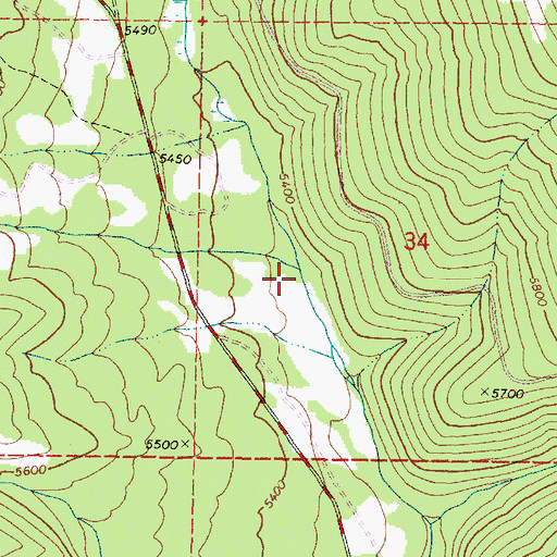 Topographic Map of Deadhorse Creek, OR