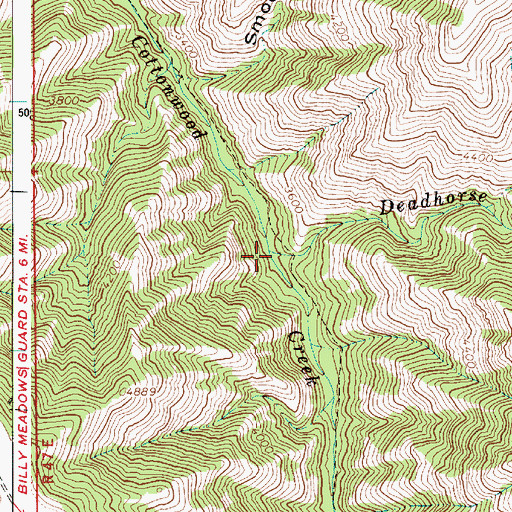 Topographic Map of Deadhorse Creek, OR