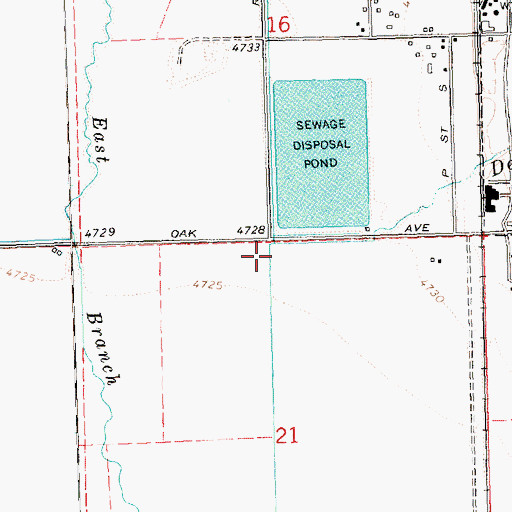 Topographic Map of Deadman Creek, OR