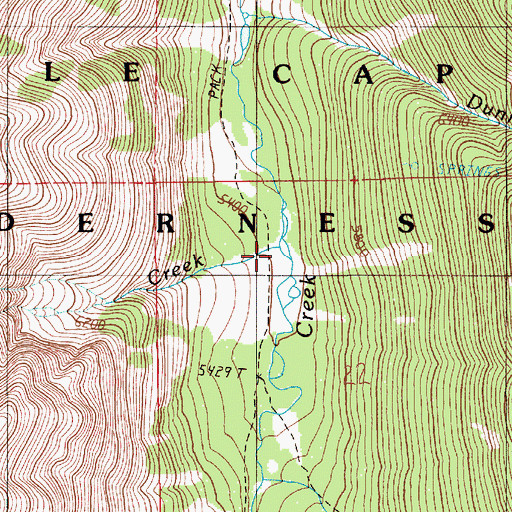 Topographic Map of Deadman Creek, OR