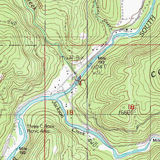 Topographic Map of Deadman Creek, OR