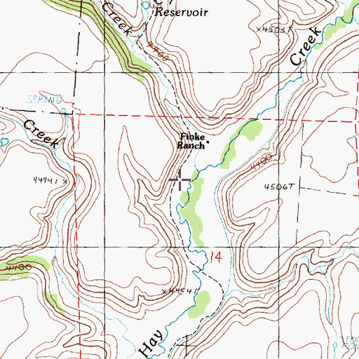 Topographic Map of Deadwood Creek, OR