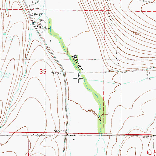 Topographic Map of Deardorff Creek, OR