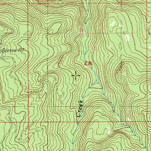 Topographic Map of Deception Way, OR