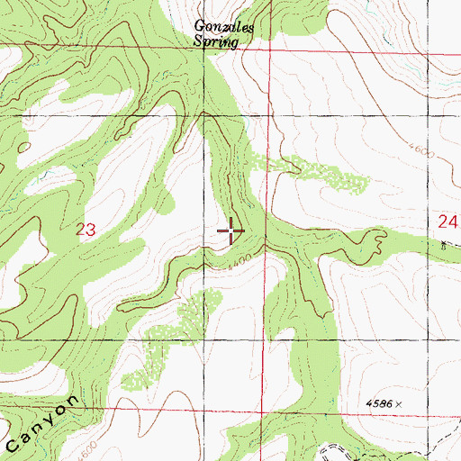 Topographic Map of Skunk Canyon, AZ