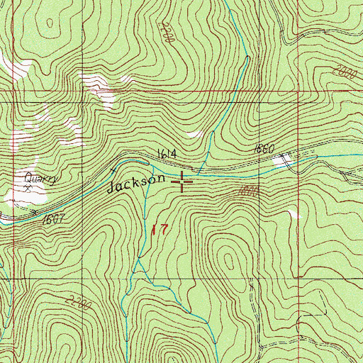 Topographic Map of Deep Cut Creek, OR