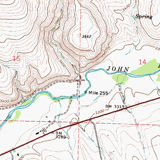 Topographic Map of Deep Gulch, OR