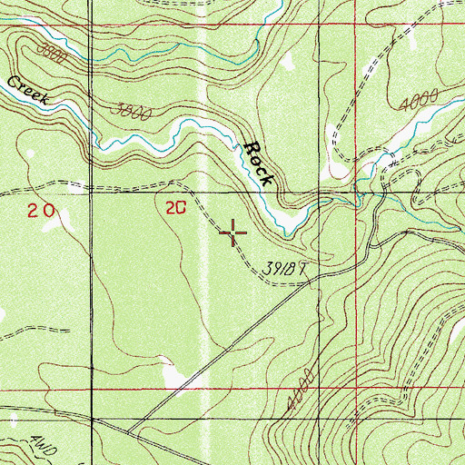 Topographic Map of Deer Creek, OR