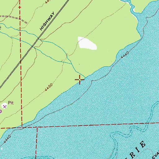 Topographic Map of Deer Creek, OR
