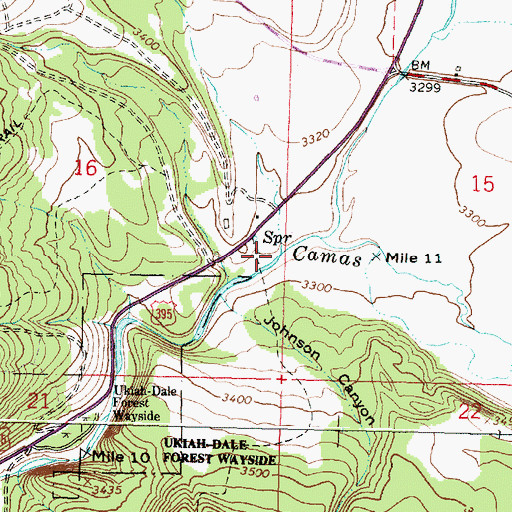 Topographic Map of Deerlick Creek, OR