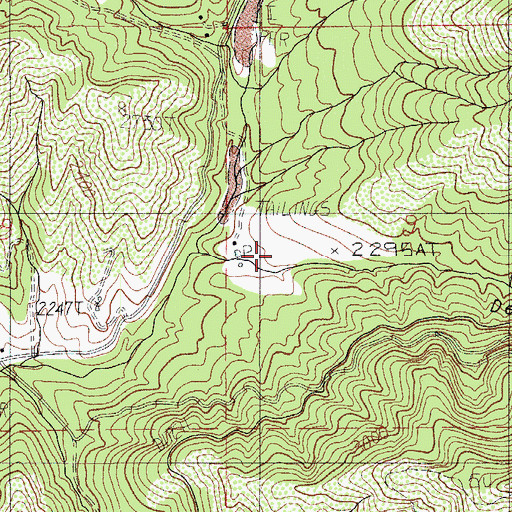 Topographic Map of Deming Gulch, OR