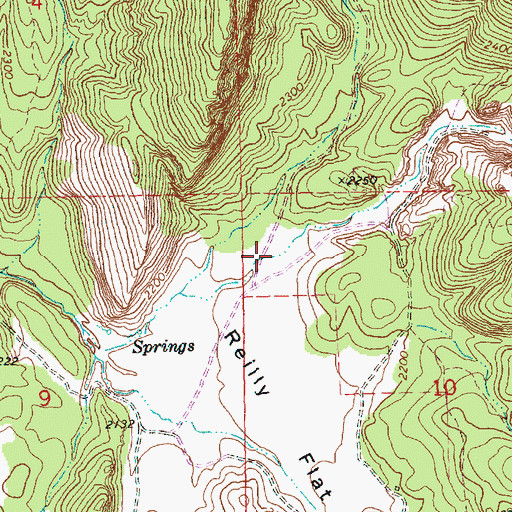 Topographic Map of Devils Canyon, OR