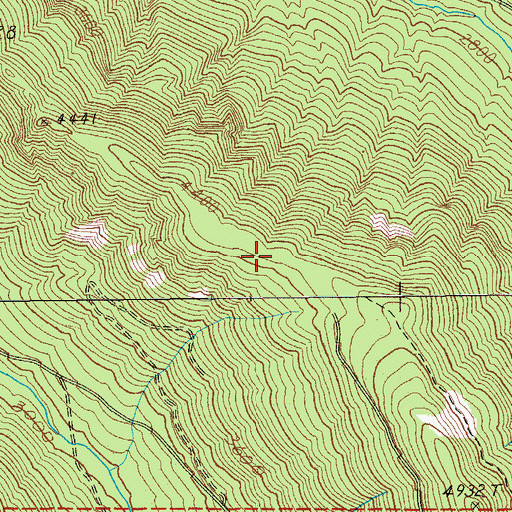 Topographic Map of Devils Peak Trail, OR