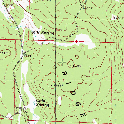 Topographic Map of Devine Ridge, OR