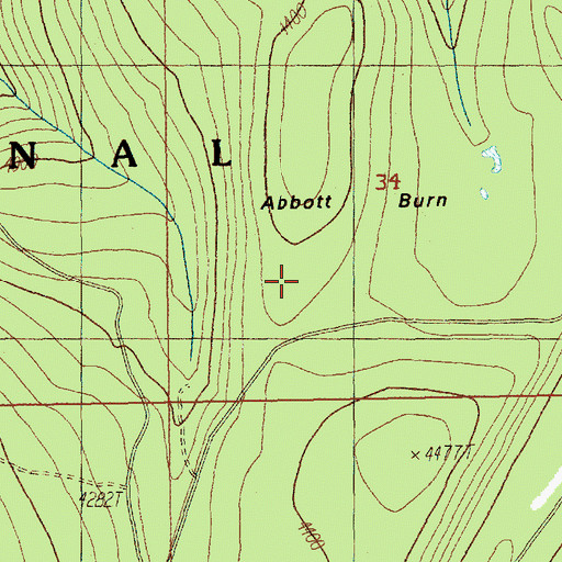 Topographic Map of Dinger Creek Trail, OR