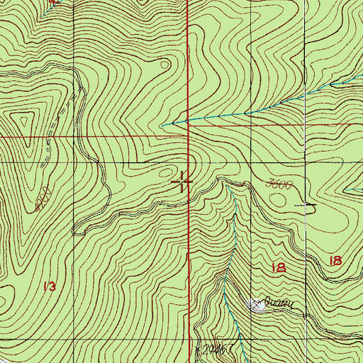 Topographic Map of Dinner Ridge Way, OR