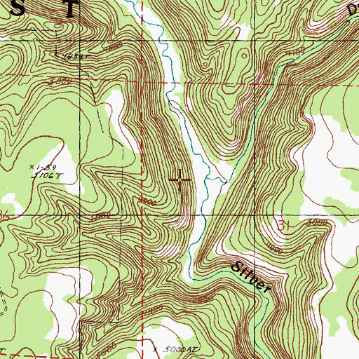 Topographic Map of Dodson Creek, OR