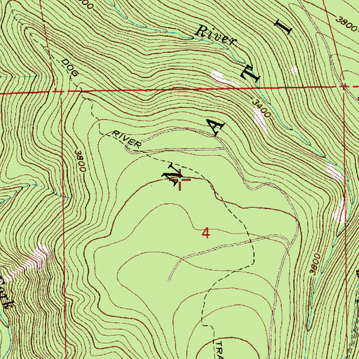 Topographic Map of Dog River Trail, OR