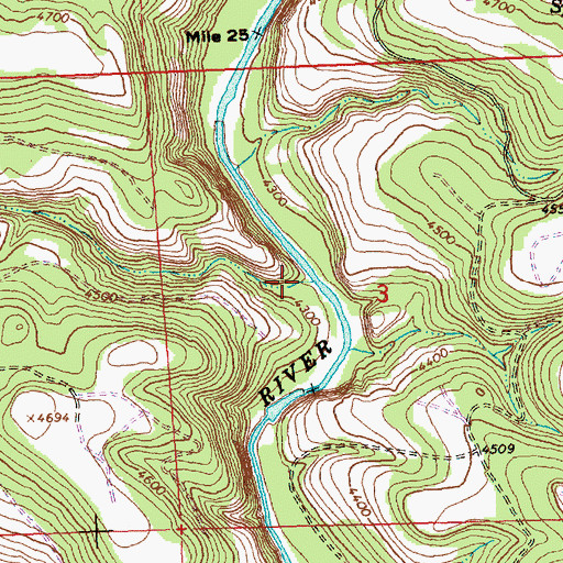 Topographic Map of Donnelly Creek, OR