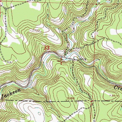 Topographic Map of Double Corral, OR