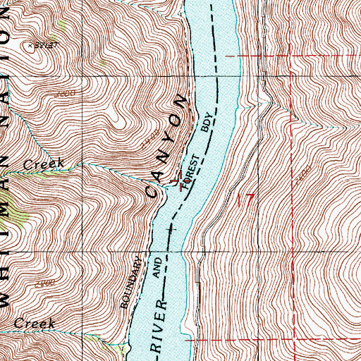 Topographic Map of Doyle Creek, OR
