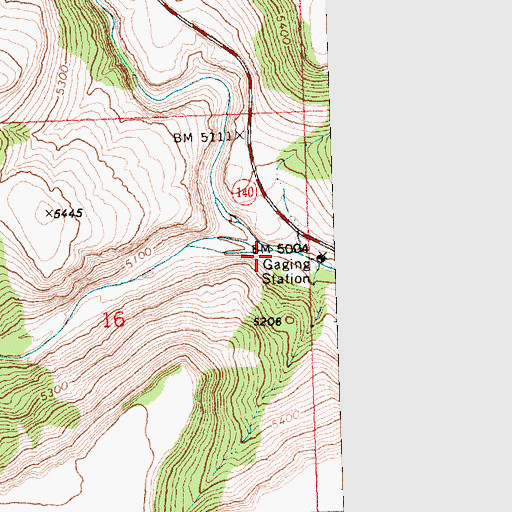 Topographic Map of Drake Creek, OR
