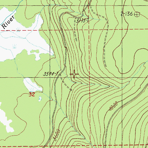 Topographic Map of Driveway Trail, OR