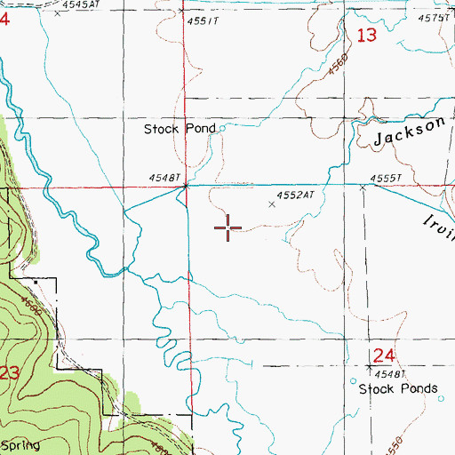 Topographic Map of Dry Creek, OR