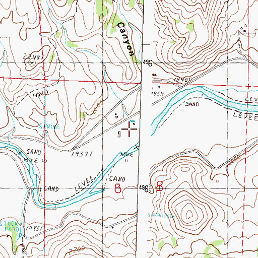 Topographic Map of Dry Creek, OR