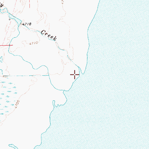 Topographic Map of Dry Creek, OR