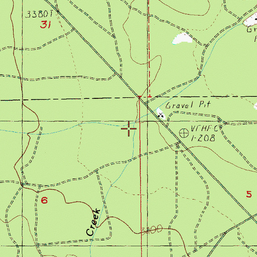Topographic Map of Dry Creek, OR