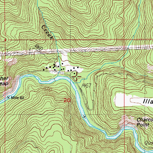 Topographic Map of Dry Creek Cabin, OR