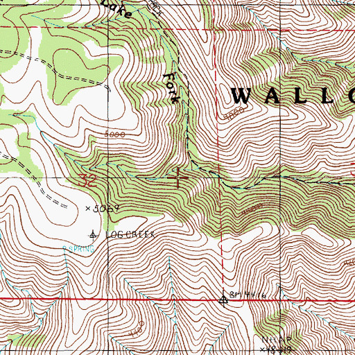 Topographic Map of Dry Lake Fork, OR