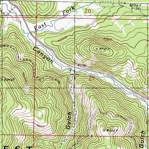 Topographic Map of Dry Soda Gulch, OR