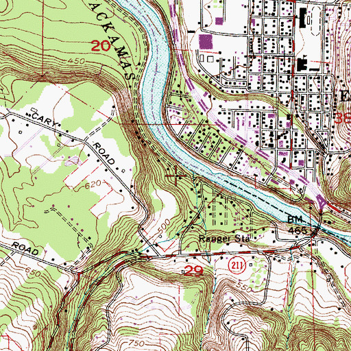 Topographic Map of Dubois Creek, OR