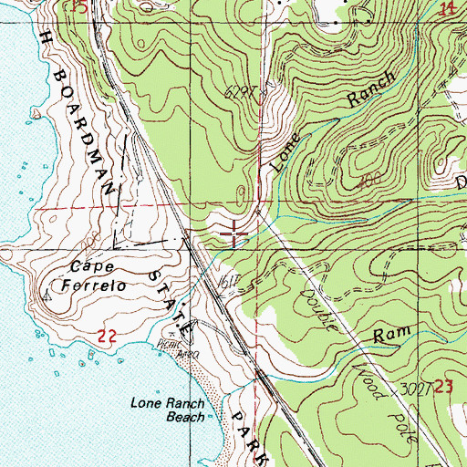 Topographic Map of Duley Creek, OR
