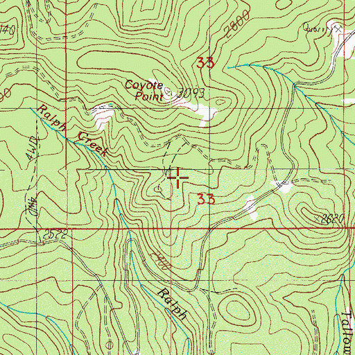 Topographic Map of Dumont Ranger Station (historical), OR