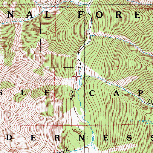 Topographic Map of Dunn Creek, OR