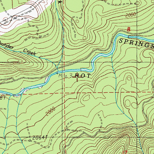 Topographic Map of Dutch Creek Shelter, OR