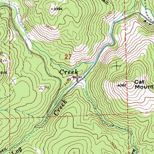 Topographic Map of Dutchman Creek, OR