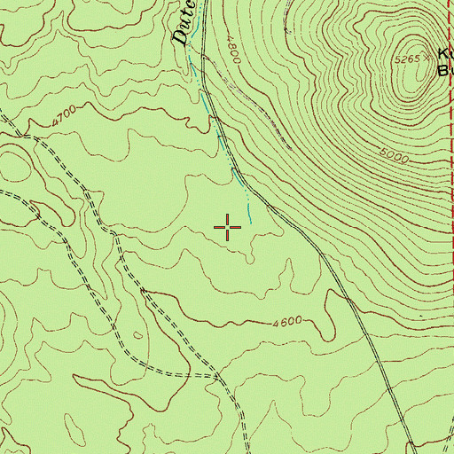 Topographic Map of Dutchman Creek, OR