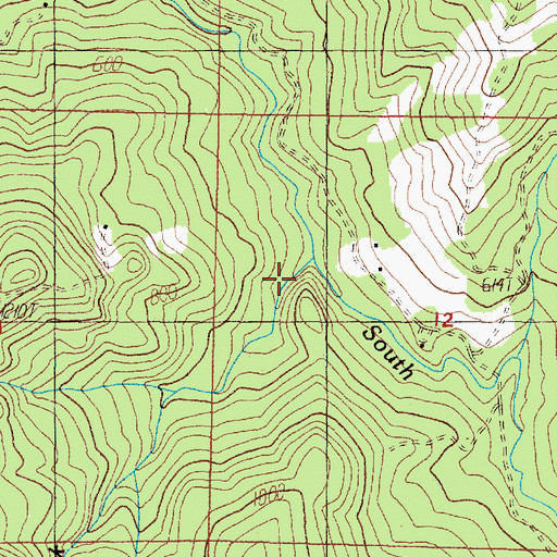 Topographic Map of Dwyer Creek, OR