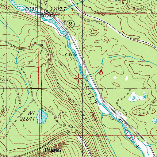 Topographic Map of Eagle Creek, OR
