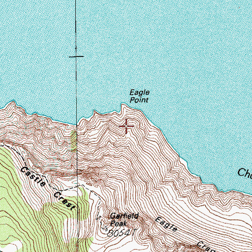 Topographic Map of Eagle Point, OR