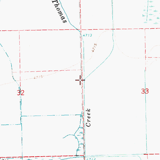 Topographic Map of East Branch Thomas Creek, OR