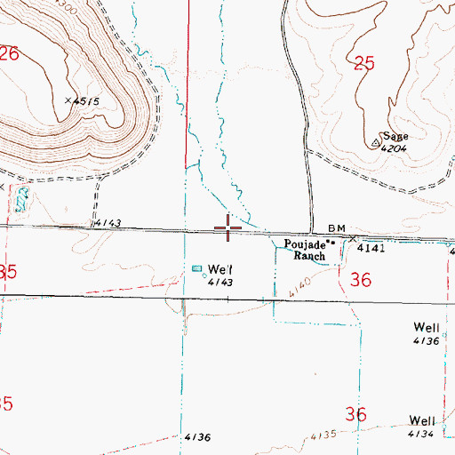 Topographic Map of East Cow Creek, OR