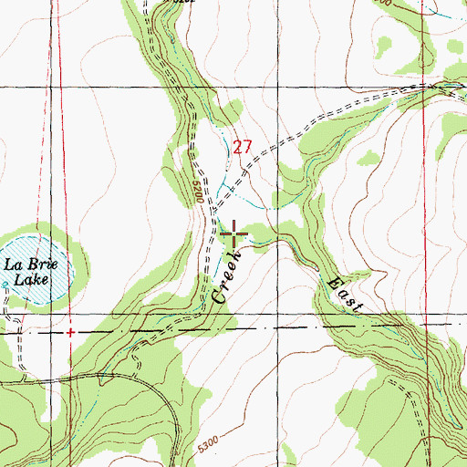 Topographic Map of East Duncan Creek, OR